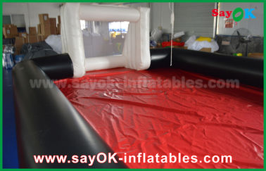 0.55mm PVC Tuỳ trắng / Đen Inflatable Soccer Dòng thương mại cấp Inflatables