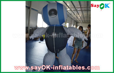 Tùy chỉnh 2mH Oxford Vải Robot Tuỳ Inflatable Sản phẩm xanh cho quảng cáo