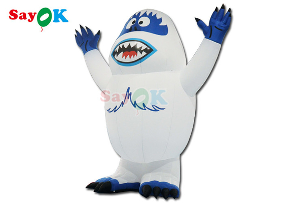 Động vật bơm hơi Giáng sinh Đèn đèn LED Bơm hơi Snow Monster Snowman Airblown Monster Toy Cho trang trí ngoài trời