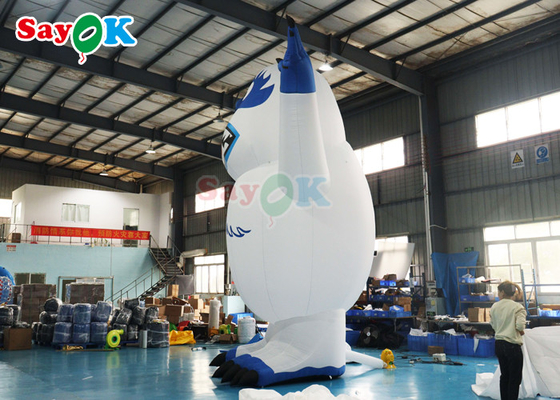 Động vật bơm hơi Giáng sinh Đèn đèn LED Bơm hơi Snow Monster Snowman Airblown Monster Toy Cho trang trí ngoài trời