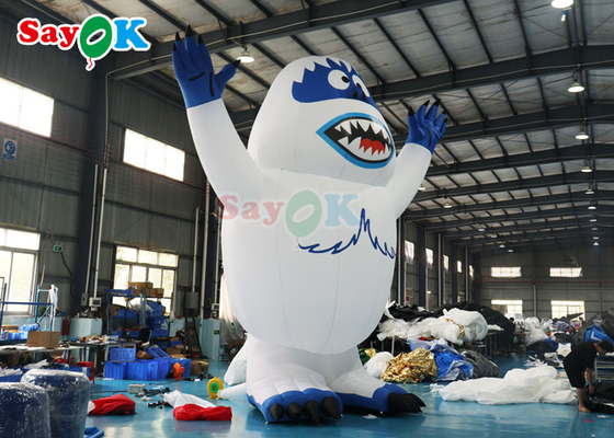 Động vật bơm hơi Giáng sinh Đèn đèn LED Bơm hơi Snow Monster Snowman Airblown Monster Toy Cho trang trí ngoài trời