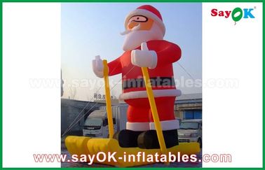 Customzied khác nhau Inflatable Santa Claus nhân vật hoạt hình cho Giáng sinh