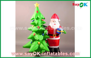 Customzied khác nhau Inflatable Santa Claus nhân vật hoạt hình cho Giáng sinh