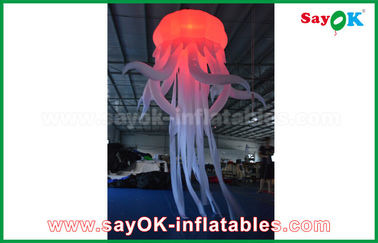 Đầy màu sắc Nylon Inflatable chiếu sáng trang trí trong Octopus Shape Với Led Light