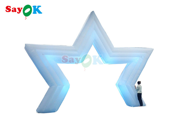 Giant Inflatable Star Arch Led Light Inflatable Star Archway Cho bữa tiệc quảng cáo ngoài trời