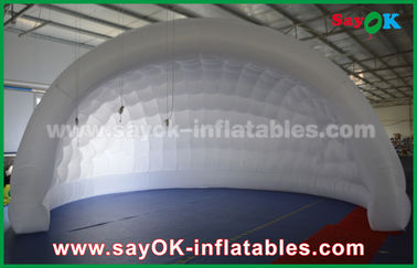 Khu lều bơm vòm 210D Oxford Cloth Lều bơm không khí cho sự kiện / Đèn LED Lều cỏ bơm