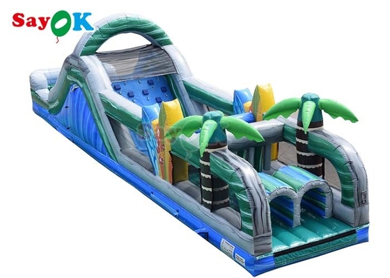 48ft Interactive Inflatable Obstacle Course Funny Bouncy House Inflatable Cho Các Sự kiện Tiệc tùng