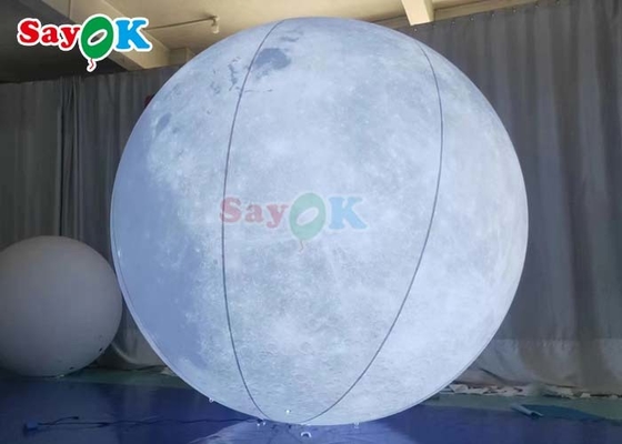 6.6ft Đèn LED bong bóng mặt trăng bơm lớn trang trí sân khấu hành tinh bơm cho sự kiện