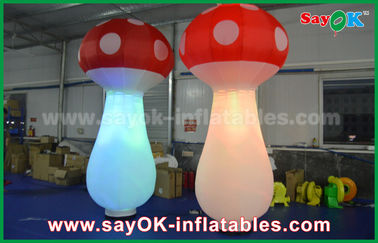 2.5mh trắng 190T Nylon vải Inflatable LED ánh sáng Nấm cho Trang Trí