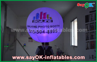 0.8m đường kính oxford vải inflatable chiếu sáng trang trí, inflatable ba lô