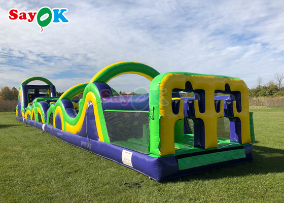 5k Giant Inflatable Sports Obstacles Challenge Hậu sân Inflatable Run Obstacle Course