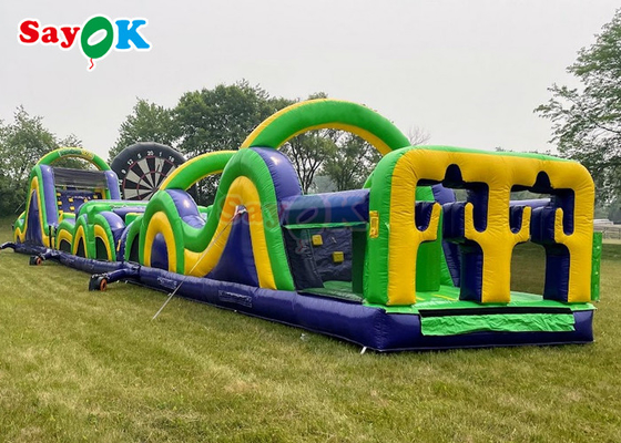 5k Giant Inflatable Sports Obstacles Challenge Hậu sân Inflatable Run Obstacle Course
