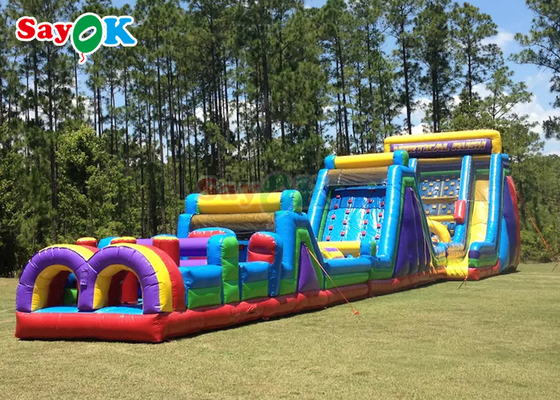 150m 495ft Commercial Inflatable Obstacle Course cho người lớn