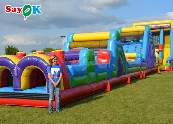 150m 495ft Commercial Inflatable Obstacle Course cho người lớn