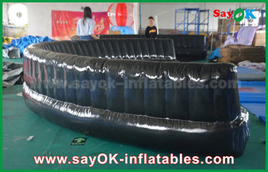 Sinh thái thân thiện tùy chỉnh sản phẩm inflatable 6 - 10m đen kín đáo niêm phong 0.6mm PVC inflatable sofa