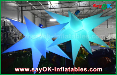 Bền Inflatable chiếu sáng trang trí, ngôi sao inflatable với ánh sáng Led