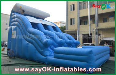 Giant Inflatable Slide Big Anti-UV 0.55 PVC Tarpaulin ướt khô Inflatable Bouncer Slide