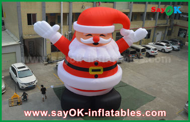 Big đáng yêu ngoài trời Inflatable Santa Claus cho Giáng sinh trang trí