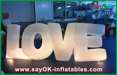 Đầy màu sắc Inflatable Thư Tình Yêu Với ánh sáng Led Cho Đảng / Trang Trí Đám Cưới