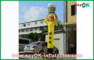 Inflatable Wacky Waving Tube Man Yellow Inflatable Air Dancer Cooker For Advertising, Inflatable Sky Dancer