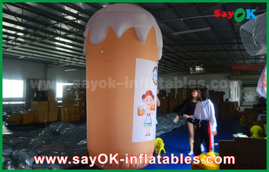 Tùy chỉnh màu cam Sản phẩm Inflatable / Inflatable Cup và bia cho khuyến mãi / Đảng