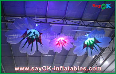 1m Dia Inflatable Treo Lily Hoa Với RGB Chiếu Sáng Trang Trí
