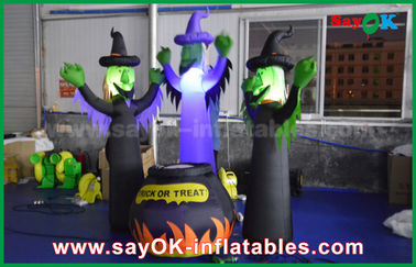 210D Oxford Vải Inflatable Ma Rùng Rợn và Magic Jar với LED Chiếu Sáng cho Halloween