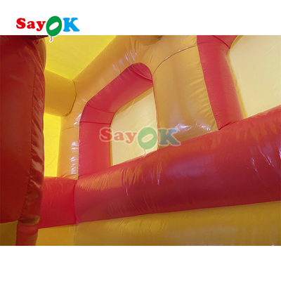 Outdoor Inflatable Slide Đơn giản PVC Inflatable Bouncer Slide Blow Up Commercial Slide Với ao cho trẻ em