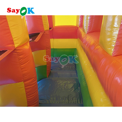 Outdoor Inflatable Slide Đơn giản PVC Inflatable Bouncer Slide Blow Up Commercial Slide Với ao cho trẻ em