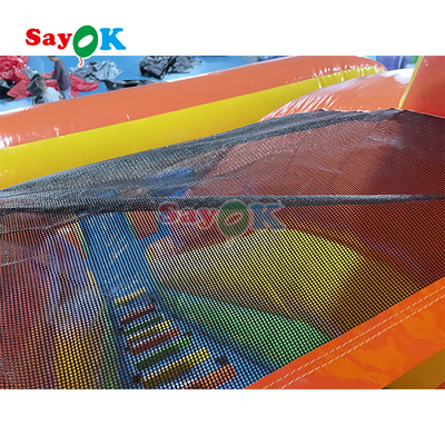 Outdoor Inflatable Slide Đơn giản PVC Inflatable Bouncer Slide Blow Up Commercial Slide Với ao cho trẻ em