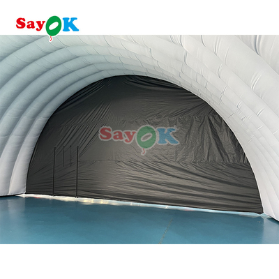 10x6x5.4mH Black Dome Trại sân khấu bơm cho sự kiện tiệc