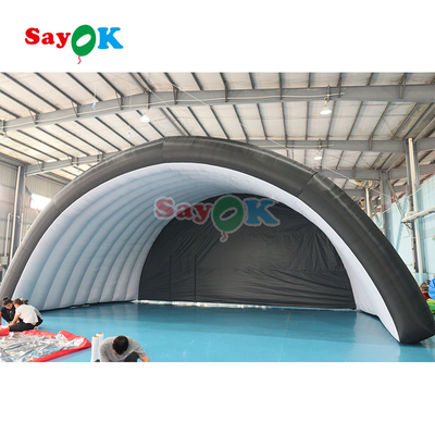 10x6x5.4mH Black Dome Trại sân khấu bơm cho sự kiện tiệc