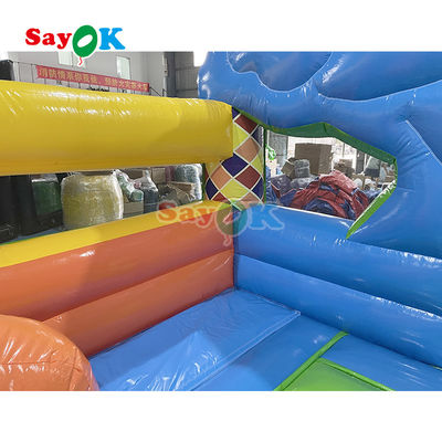 Commercial Dry Bouncer Slide Combo Inflatable Bouncy Moonwalk Jumping Castle Bounce House Cho Trẻ Em Người lớn