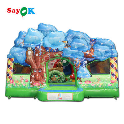 Commercial Dry Bouncer Slide Combo Inflatable Bouncy Moonwalk Jumping Castle Bounce House Cho Trẻ Em Người lớn