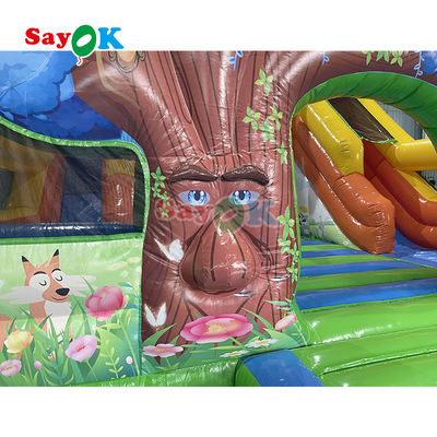 Trò chơi Lâu đài Bouncer Inflatable cho trẻ em Bữa tiệc nhà bơm bơm nhảy và trượt combo với lựa chọn cối xay gió