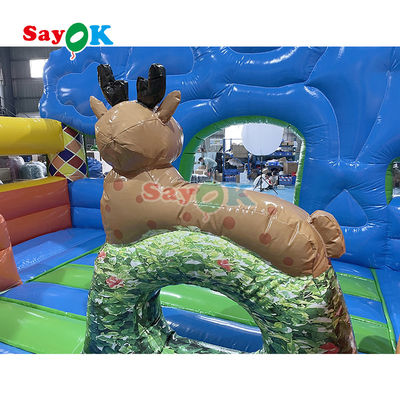 Commercial Dry Bouncer Slide Combo Inflatable Bouncy Moonwalk Jumping Castle Bounce House Cho Trẻ Em Người lớn