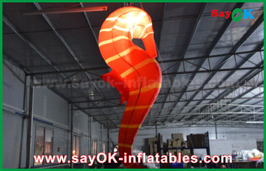 CE Inflatable chiếu sáng trang trí, tùy chỉnh inflatable biển đỏ ngựa cho triển lãm
