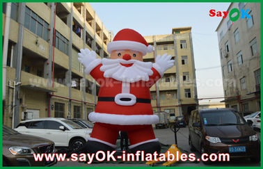 Tùy chỉnh chiều cao Inflatable trang trí ngày lễ, ngoài trời Inflatable Santa Claus