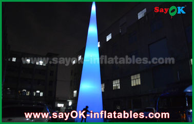 Ngoài trời LED Light nối đất trang trí Inflatable Cone cho quảng cáo