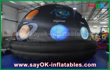 210 D Oxford Vải Và Chiếu Inflatable Planetarium Dome Màu Đen