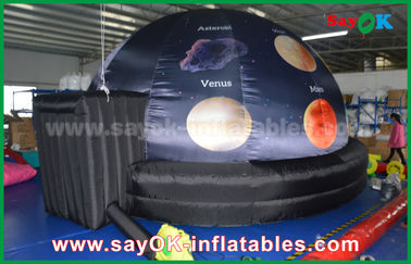 210 D Oxford Vải Và Chiếu Inflatable Planetarium Dome Màu Đen
