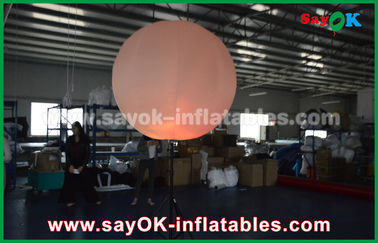 Nylon vải Inflatable chiếu sáng trang trí / halogen hoặc dẫn ánh sáng lên bóng bay