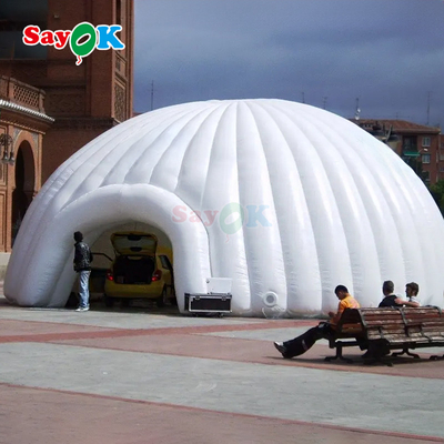 8m 26ft Xà Oxford bền lớn bơm Igloo Dome lều với máy thổi không khí