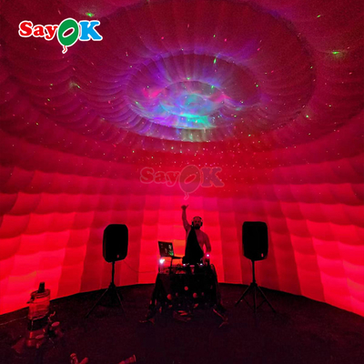 8m 26ft Xà Oxford bền lớn bơm Igloo Dome lều với máy thổi không khí