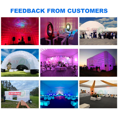 PVC Tarpaulin 12m 40ft Giant Inflatable Igloo Tent Dome cho các sự kiện ngoài trời