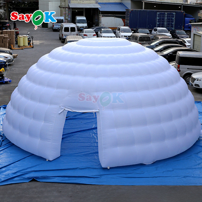 8m chống nước bên ngoài sự kiện Disco Igloo Dome Lều bơm với đèn LED