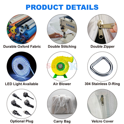 OEM / ODM Sợi Oxford bền ngoài trời Lều bơm lớn Igloo cho chương trình quảng bá câu lạc bộ