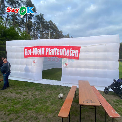 8m Cúp lớn Lều không khí LED 80 người Tiệc sự kiện Lều bơm với máy thổi không khí