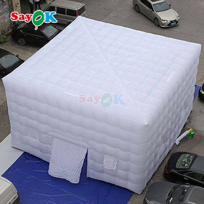 8m Cúp lớn Lều không khí LED 80 người Tiệc sự kiện Lều bơm với máy thổi không khí