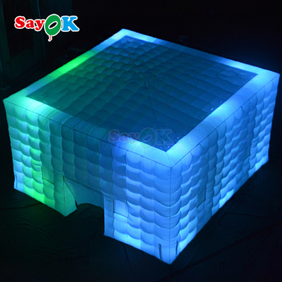 8m Quảng trường Trại Trại Trại LED Trại bơm cho 80 người Sự kiện Tiệc ngoài trời
